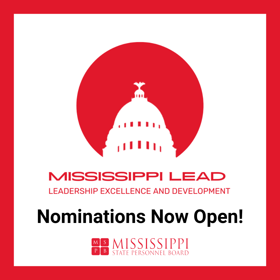 Mississippi LEAD Graphic that says Nominations Now Open! 