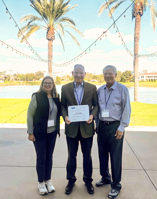 (L to R) Marci Campbell, Chair of the Accreditation Committee; Michael Finley, Office of Training and Development Director at MSPB; and Randy Harrison, Chair of the National Certified Public Manager Consortium